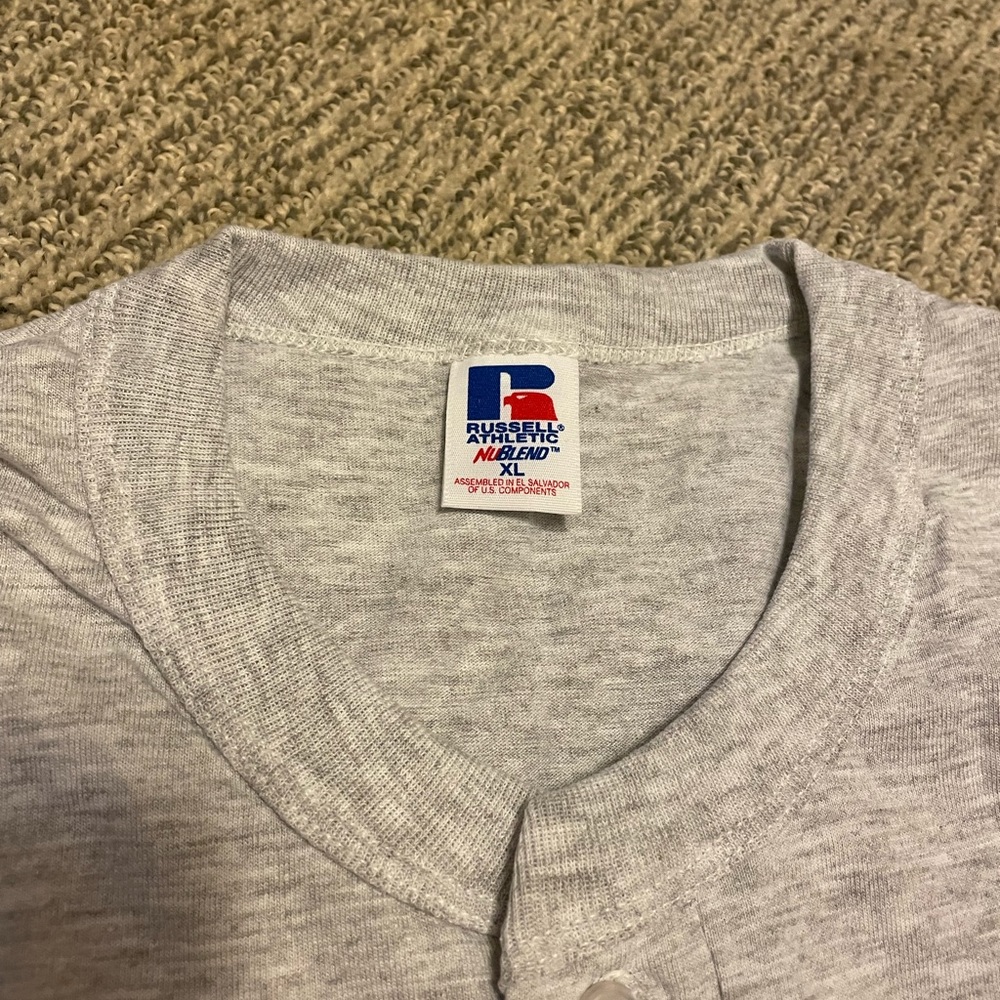 Russell Athletic 2 Button Henley - Heather birch - Picture 4 of 4